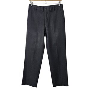 Van‎ Heusen Gray Straight Leg Dress Pants Mens 30x32 Business Career Office ~